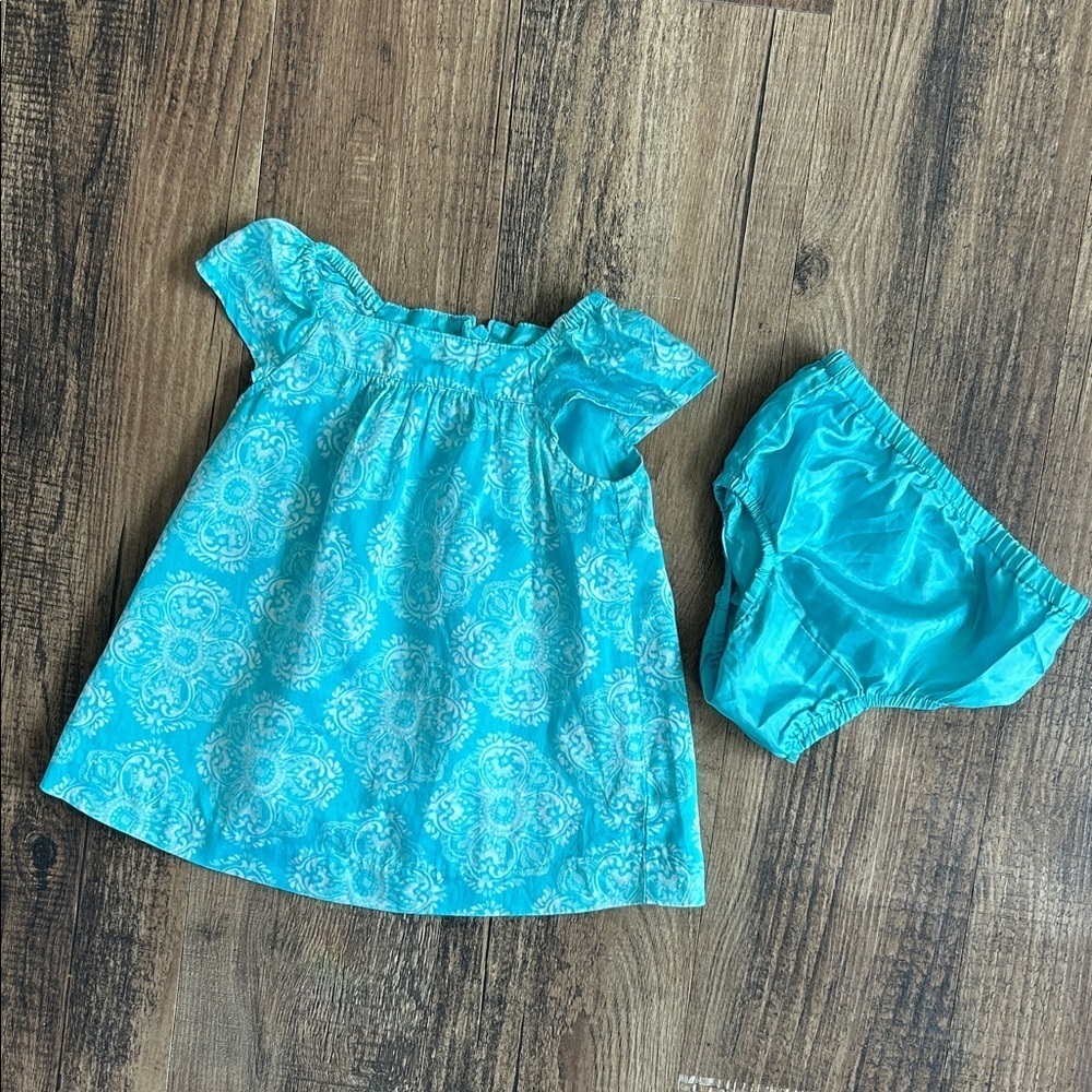 GAP Blue baby Dress with Bloomers